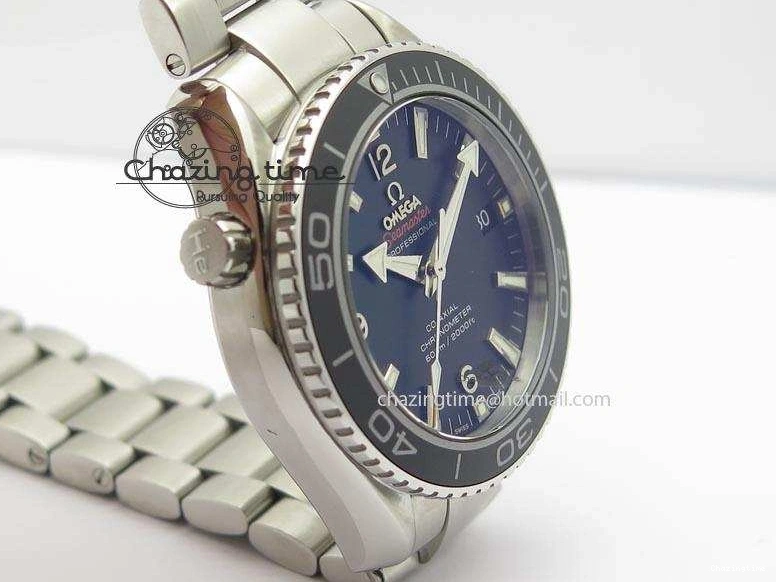 0308 Planet Ocean SS Bp Maker 45mm Black Bezel On SS Bracelet A OnTrend 8218